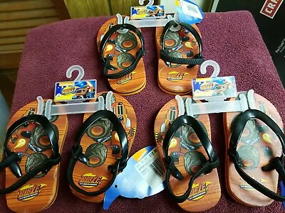 Nickelodeon Blaze And The Monster Machines Childrens Flip Flops Small 5/6 NWT • $6.49