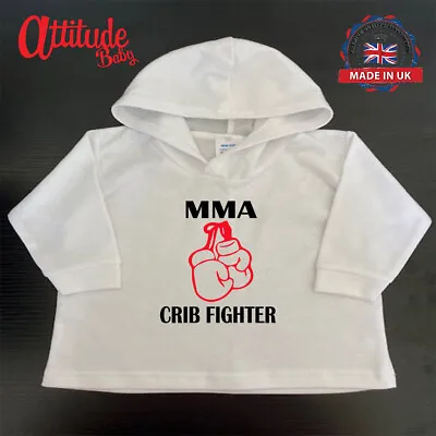 MMA Hoody-Baby Hoodies-MMA Inspired-Crib Fighter-Funny Baby Clothes-Baby Hoody • £9