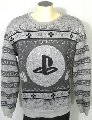 PlayStation Gray Large Sweater Crew Neck Polyester • $40