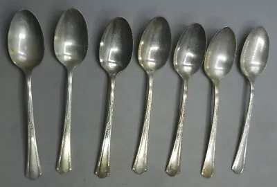 7 Vintage VALENCIA SILVERPLATE Flatware Teaspoons 6  Long • $14.95