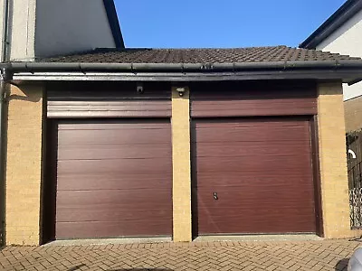 Used Horman Rosewood Sectional Insulated Electrical Garage Door • £600