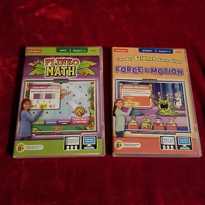 Lakeshore Plinko Math And Can Do! Science Game Show PC/MAC Games - Set Of 2 • $8.99