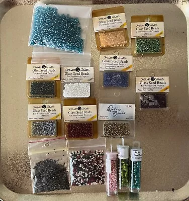 Seed Beads Delica Beads Mostly Unopened Lot Of 15 Packages • $15