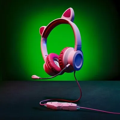 Razer Kraken Kitty Over The Ear Gaming Headset - Black • $29.99