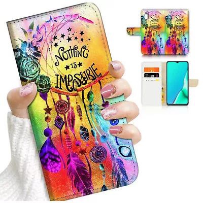 ( For Optus X Power 2 ) Flip Wallet Case Cover AJ24511 Dream Catcher • $12.99