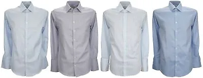 £18.99 • Buy Ex Store Mens Cotton Non Iron Extra Slim Fit Double Cuff Shirt