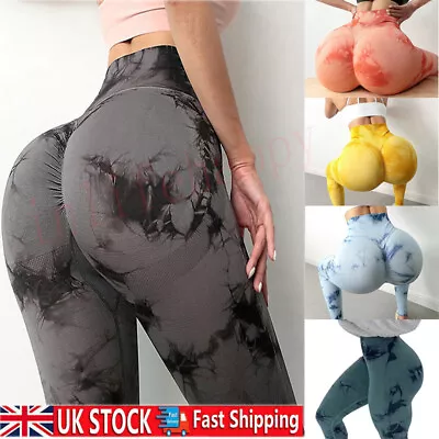 £3.39 • Buy Womens Gym Seamless Leggings High-Waist Fitness Booty Push Up Workout Yoga Pants