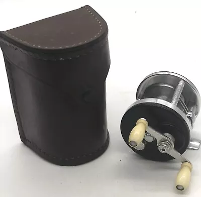 $20 • Buy Vintage J. A. Coxe Coronet 25 Ll Fishing Reel With Leather Case