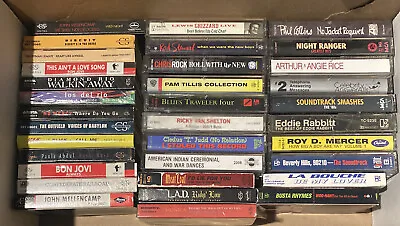 $25 • Buy 34 Vintage Rock Metal Country Rap Cassette Tapes Lot