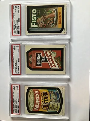 1981 Topps Wacky Packages Irish Test Issue Rare 33 Sticker Set Graded By Psa! • $7000