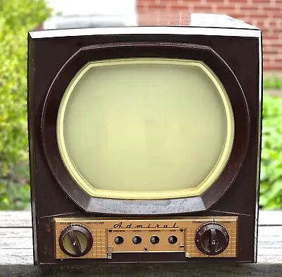 ADMIRAL BAKELITE MODEL #12X11 TV - Antique Mid-Century TV - Price Reduced! • $250