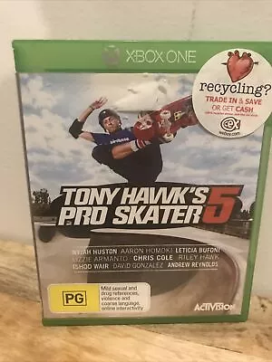 Tony Hawks Pro Skater 5 Activison Microsoft Xbox One Game PAL PG-Rated 2015 • $25