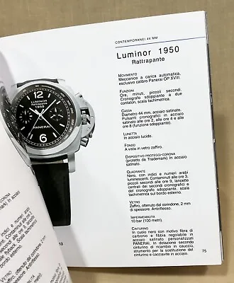 PANERAI 2009 Catalogue Italian Luminor Marina Radiomir GMT 1950 Black Seal OEM / • £71.99