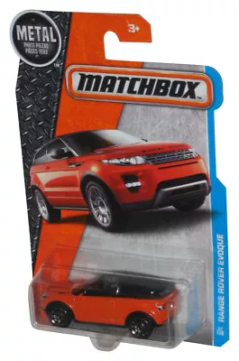 Matchbox Range Rover Evoque (2015) Orange Toy Car 27/125 • £15.32