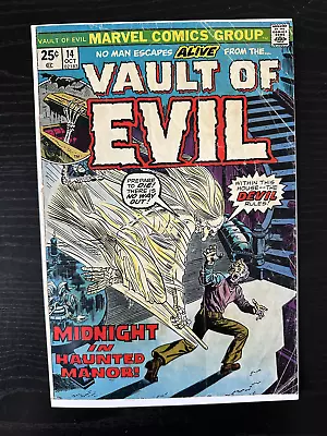 Vault Of Evil #14 VG 1974 Marvel Comics • $4.99