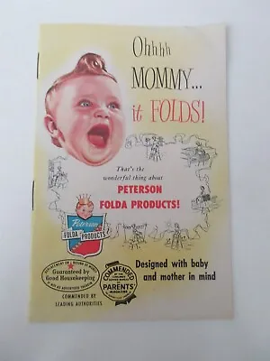 Vintage Peterson Folda Product Baby Stroller Furniture Booklet Morristown NJ • $33.70