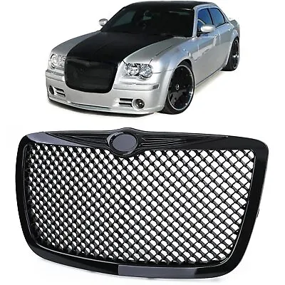 For Chrysler 300C 2004-2011 Grille Sports Grill Honeycomb Grille IN Black Gloss • $254.07