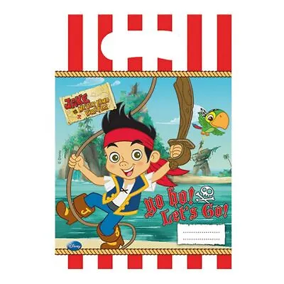 Jake And The Never Land Pirates Yo Ho Let�'s Go! Party Bags (Pack Of 6) SG30695 • £6.59