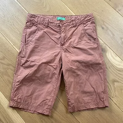 £4.99 • Buy Benetton Kids Rust Chino Shorts Age 10-13 Adjustable 