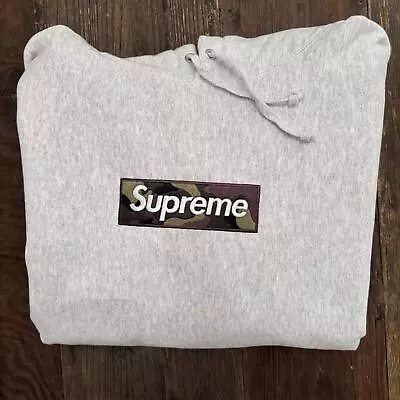 Supreme Camo Box Logo Hooded Sweatshirt Size Large NYC • $350