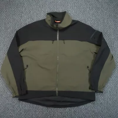 5 11 Tactical Jacket Mens XXL Green Black Chameleon Softshell Full Zip Utility • $58.32