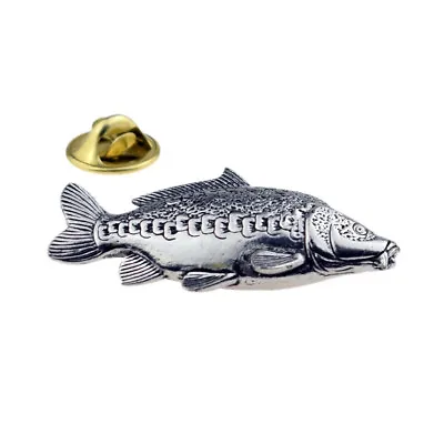 Mirror Carp Fish Pewter Lapel Pin Badge XTSPBF36 • £5.99