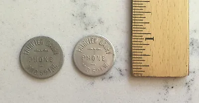 2 Antique Fairview Dairy Independence Missouri Trade Tokens Free Milk • $14.95