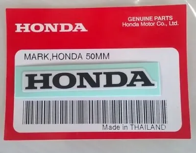 HONDA MARK 50mm  BLACK / WHITE DECAL STICKER LOGO BADGE *** GENUINE HONDA *** • £4.35