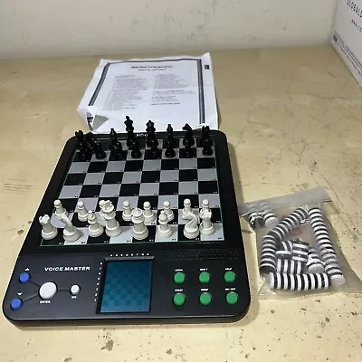 Electronic Voice Chess Master Talking Computer Set Magnetic Checkers 8 Games In1 • $47.95
