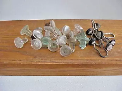 Lot Of 24 Vtg Glass Bottle & Metal Soda Toppers Stoppers Covers • $4.99