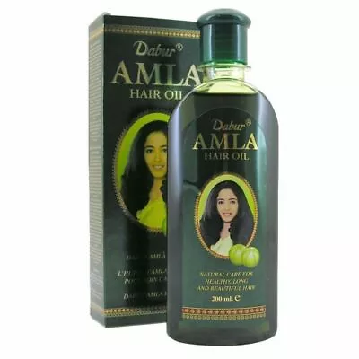 Dabur Amla Hair Oil Natural Care For Healthy & Long Lasting Hair 200ml • $18.99