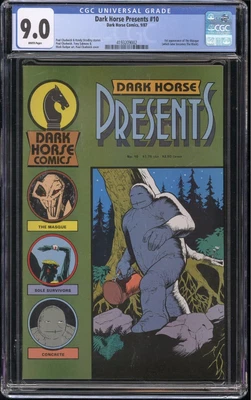 £73.60 • Buy Dark Horse Presents #10 CGC 9.0 VF/NM 1st Masque|Mask 1987 Jim Carrey Key Issue
