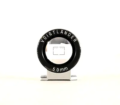 VOIGTLANDER 50mm VIEWFINDER Black External Finder For Rangefinder Camera EXC Nk • $194.99