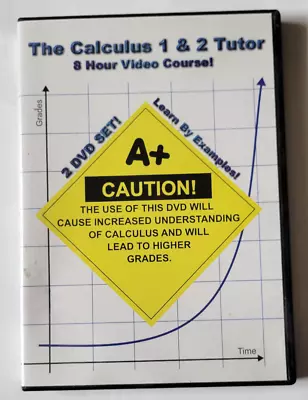 The Calculus 1 & 2 Tutor 2 DVD 8 Hour Video Course Set Learn Example Math Tutor • $10