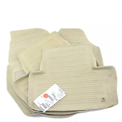 Set Of 4 Volvo OEM Light Beige Rubber Floor Mats Fit S60 11-18 + V60 14-18 • $35