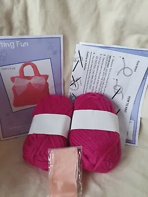Twilleys Learn To Knit Kit. Ideal Stocking Filler. Knit Your Own Handbag. • £3