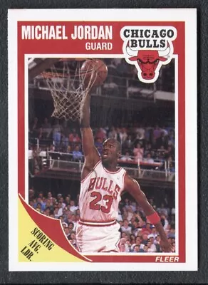 1989-90 Fleer Michael Jordan Bulls #21 Scoring Average Leader • $3.25