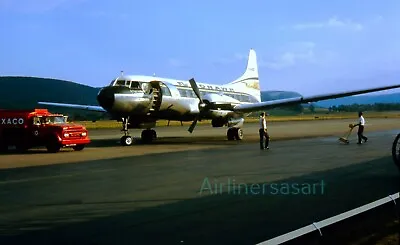 Mohawk Airlines Convair 440 N4405 At Elmira NY Sept. 1962 8 X12  Color Print JS • $11.95