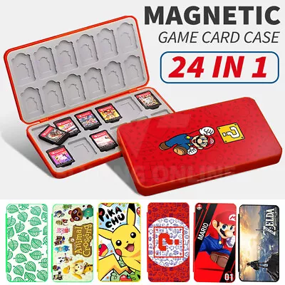 24in1 Magnetic Game Card Case Cover Storage Box Holder For Nintendo Switch /Lite • $11.39