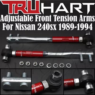 TruHart Adjustable Front Pillow Tension Rods Kit For Nissan 240SX S13 180SX  • $131.75