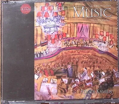 Roger Kamien  Music An Appreciation Fourth Brief Edition  4-cd Set Exc  Cd 3320 • $14.24