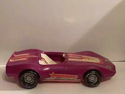 Vintage 1975 Barbie Corvette Sports Car Superstar Era Mattel As Is For Parts • $17.99