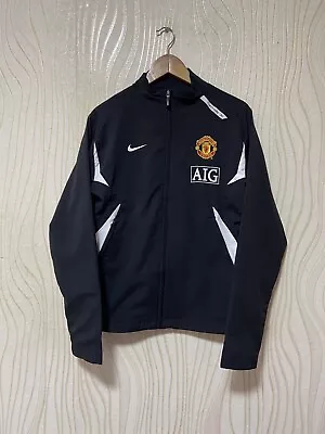 Manchester United 2007 2009 Squad Football Soccer Track Jacket Nike 237932-010 S • $69.99