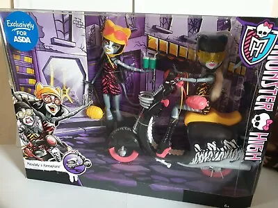 $235.23 • Buy Monster High Werecat Twins Meowlody And Purrsephone With Scooter