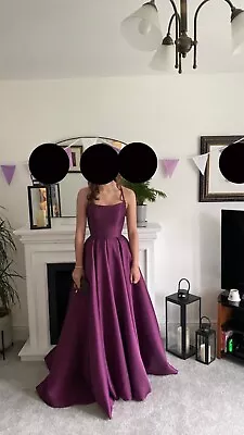 Purple Prom Dress Size 6/8 UK Perfect Condition Corset Back Unique Colour • £450