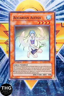 Aquarian Alessa TAEV-EN020 1st Edition Super Rare Yugioh Card • £1.79