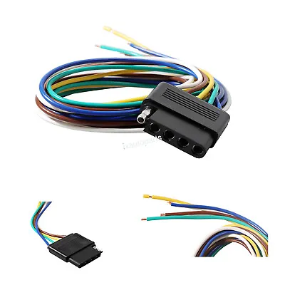 5-Pin Flat Plug Trailer Light Wiring Harness Connector For US Standard Trailer • $10