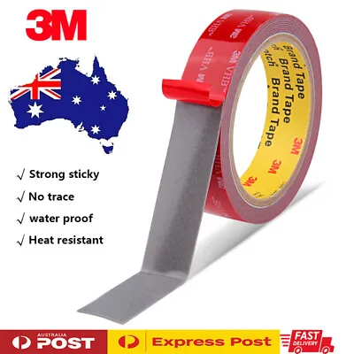 3M Strong Permanent Double Sided Super Sticky Versatile Roll Tape For Vehicle AU • $5.49