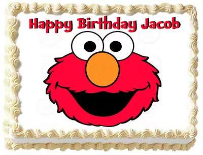 ELMO Sesame Street Edible Cake Topper Image Decoration • $8.95