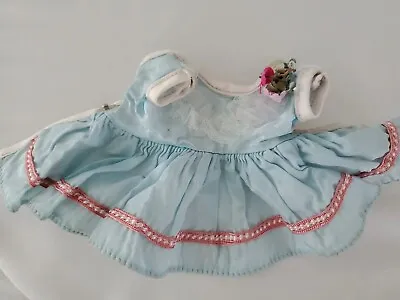 $9.99 • Buy Vintage Muffie Alexander-kins Ginny Virga Doll Blue Dress W/flowers 1950's